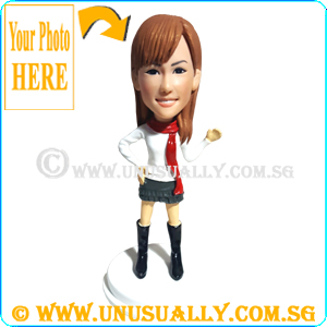 Custom 3D Sweet Sexy Winter Wear Lady Figurine